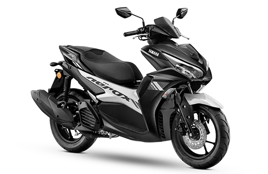 Yamaha Aerox 155 ABS, front three-quarter view