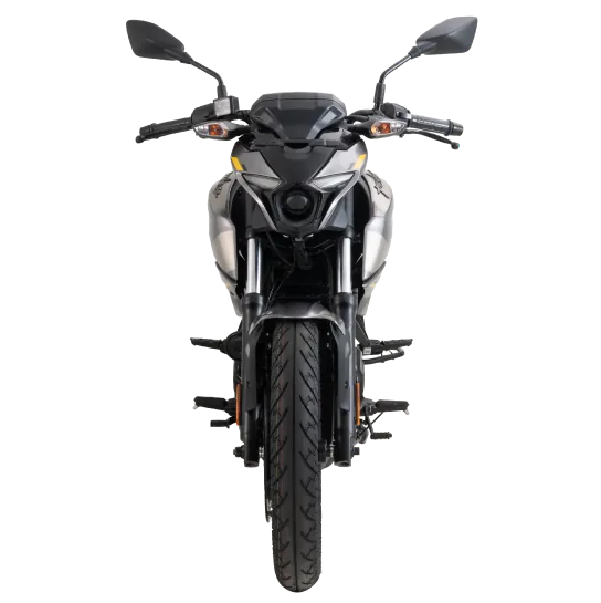 Bajaj Pulsar N160 Single Seat, front three-quarter view