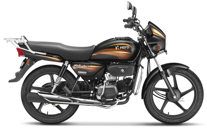 Hero Splendor Plus, front three-quarter view