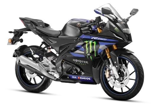 Yamaha R15M Monster Edition, front three-quarter view
