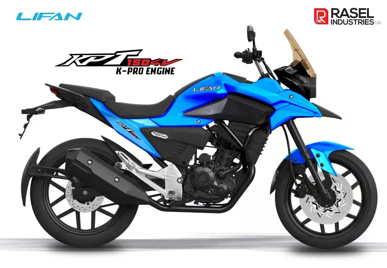 Lifan KPT 150 4V, front three quarter view, Blue