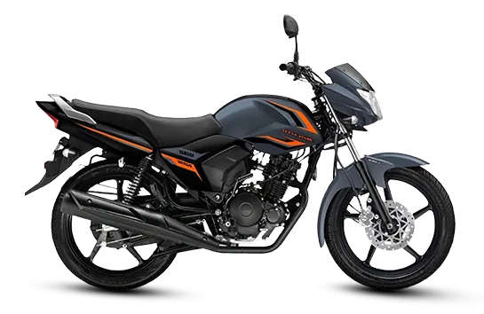 Yamaha Saluto 125, front three quarter view, Pastel Grey