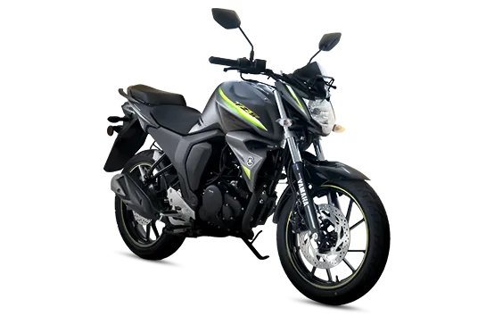 Yamaha FZS V2, front three quarter view, Grey Metallic