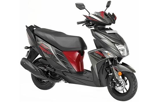 Yamaha RAY-ZR 113, front three quarter view, Rally Red