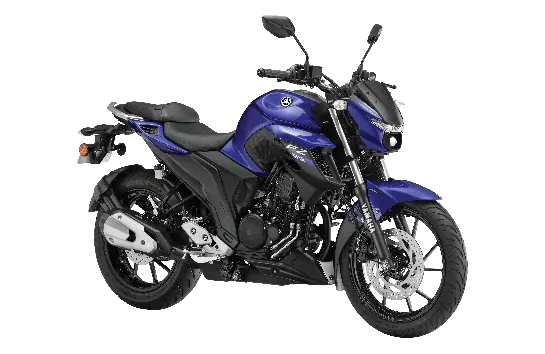 Yamaha FZ-25, front three quarter view, Racing Blue