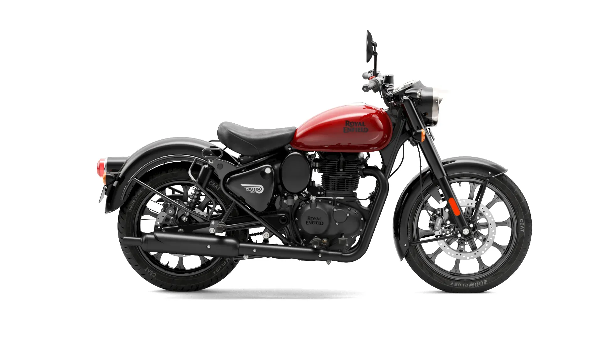 Royal Enfield Classic 350, side view, Rajshahi Red