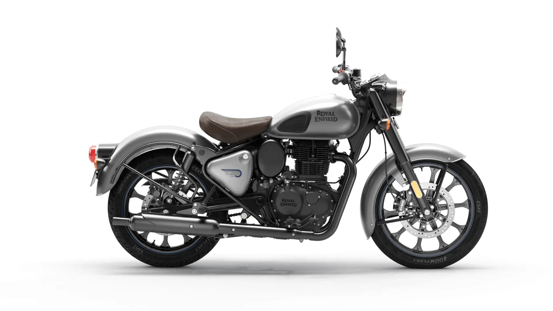 Royal Enfield Classic 350, side view, Dark Gunmetal Grey